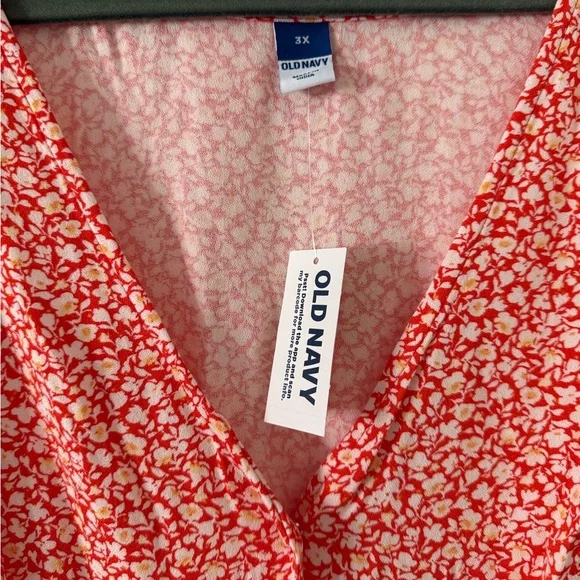 Old Navy Coral 3X Dress 🌞 NEW WITH TAGS - Picture 2 of 10
